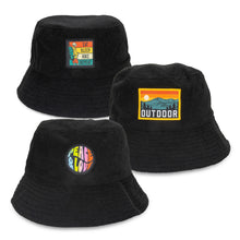 Load image into Gallery viewer, Terry Towelling Bucket Hat with Full Colour Patch
