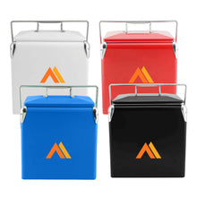Load image into Gallery viewer, Retro Metal Ice Cooler Box 13L
