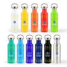 Load image into Gallery viewer, Custom Printed Chat Recycled Aluminium Drink Bottle with Logo
