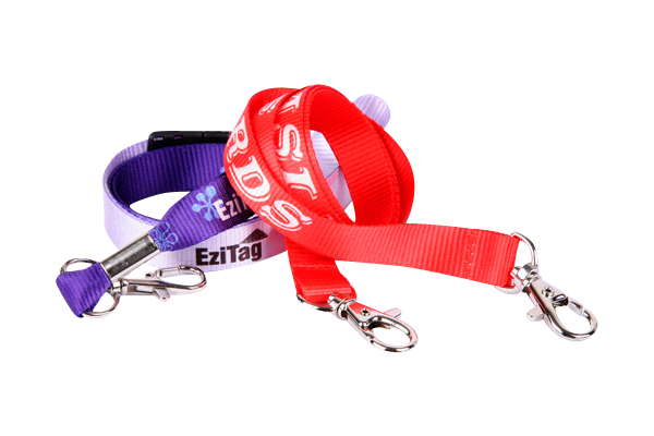 Custom Printed Lanyard Dye Sublimated on to Eco-Friendly PET fabric INDENT with Logo