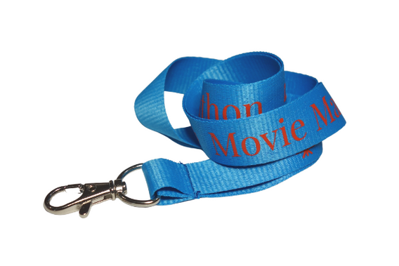 Custom Printed Lanyard 20mm Screen Printed Carabiner Clip with Logo