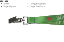 Load image into Gallery viewer, Lanyard 15mm Premium Full Colour Alligator Clip
