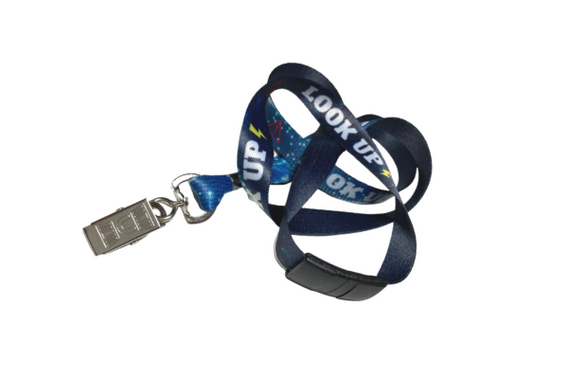 Custom Printed Local Taurus Lanyard 15mm Full Colour Alligator Clip & Breakaway with Logo