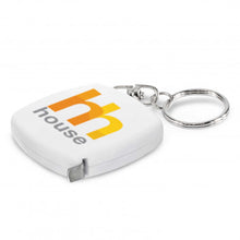 Load image into Gallery viewer, Custom Printed Tape Measure Key Rings with Logo
