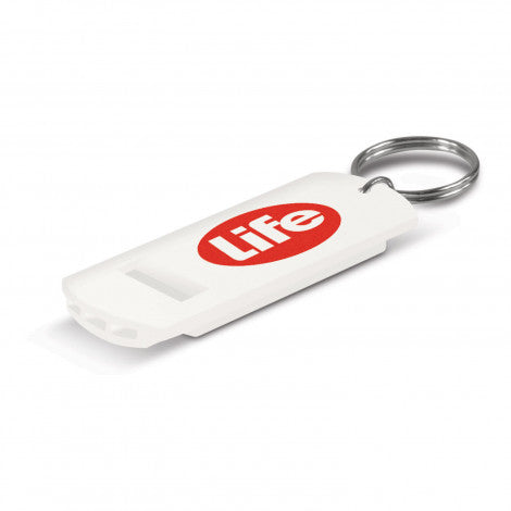 Custom Printed Safety Whistle Key Rings with Logo