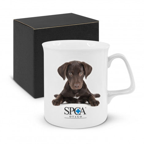 Custom Printed Chroma Bone China Coffee Mug with Logo