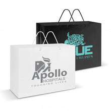 Load image into Gallery viewer, Custom Printed Laminated Paper Bags Extra Large with Logo
