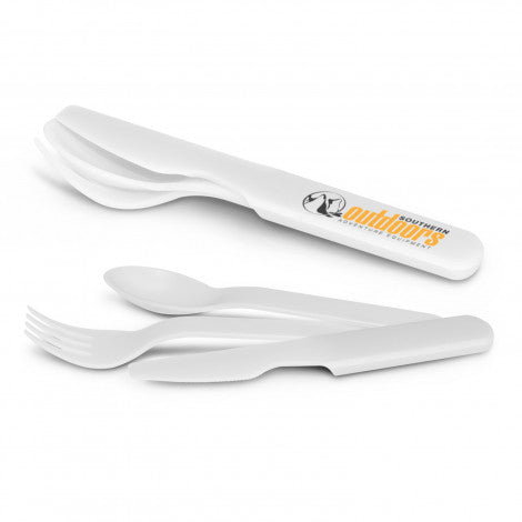 Custom Printed Knife Fork and Spoon Set with Logo
