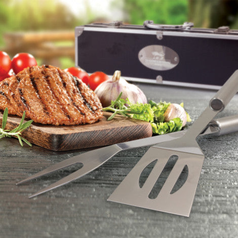 Custom Printed Luxmore BBQ Set wiith Logo