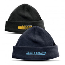 Load image into Gallery viewer, Custom Printed Seattle Polar Fleece Beanie with Logo
