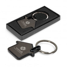 Load image into Gallery viewer, Custom Printed Capital House Key Ring with Logo
