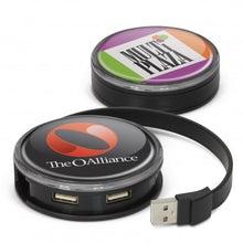 Load image into Gallery viewer, Custom Printed Tron USB Hub with Logo
