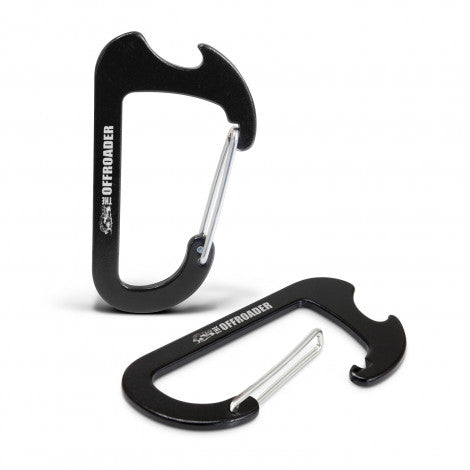 Custom Printed Carabiner Bottle Opener with Logo