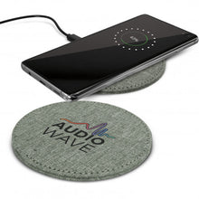 Load image into Gallery viewer, Custom Printed Hadron Wireless Charger- Fabric with Logo
