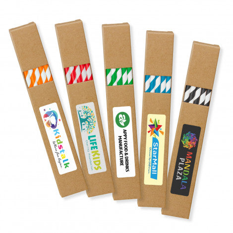 Custom Printed Paper Drinking Straws with Logo