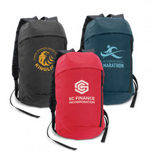 Load image into Gallery viewer, Custom Printed Compact Backpacks with Logo
