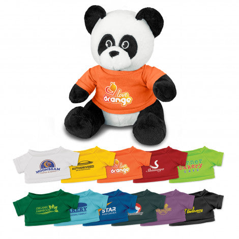 Custom Printed Panda Plush Toy with Logo