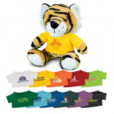 Custom Printed Tiger Plush Toy with Logo