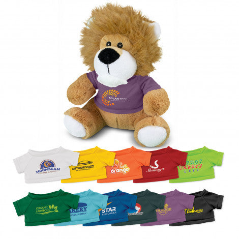 Custom Printed Lion Plush Toy with Logo