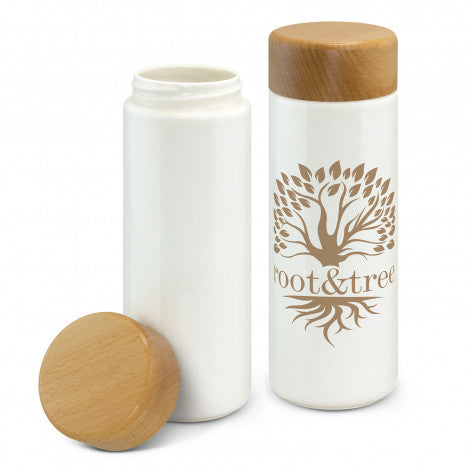 custom printed ceramic bottle
