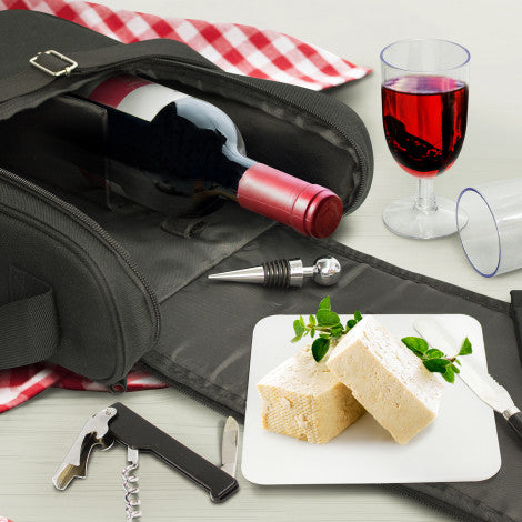 Custom Printed Bordeaux Picnic Set with Logo