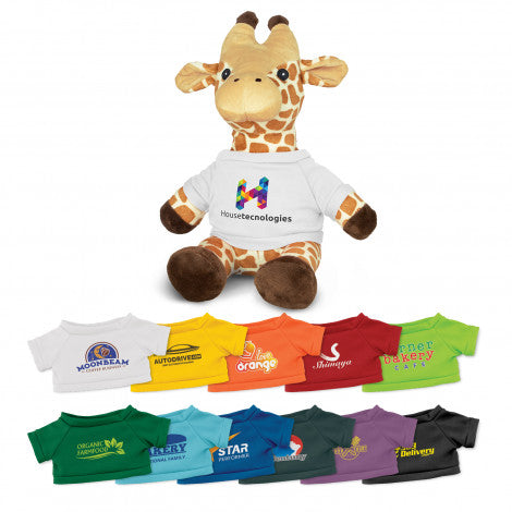 Custom Printed Giraffe Plush Toy with Logo