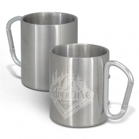 Custom Printed Carabiner Coffee Mug with Logo