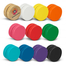 Load image into Gallery viewer, Custom Printed Jester Wooden Yoyo with Logo
