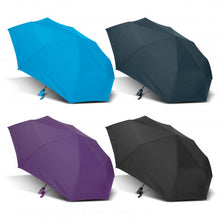 Load image into Gallery viewer, Custom Printed New Drop Umbrella - Sale - Cyan, Navy, Purple, Black with Logo 
