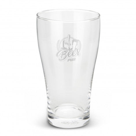 Custom Printed Schooner Beer Glass with Logo