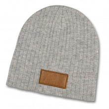 Load image into Gallery viewer, Nebraska Heather Cable Knit Beanie Patch
