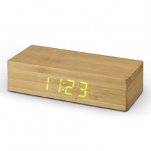 Load image into Gallery viewer, Bamboo Wireless Charging Clock
