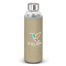 Load image into Gallery viewer, Custom Printed Venus Glass Bottle - Natural Sleeve with Logo
