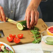 Load image into Gallery viewer, Custom Printed Bamboo Rectangle Chopping Board with Logo
