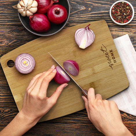 Custom Printed Bamboo Chopping Board with Logo 