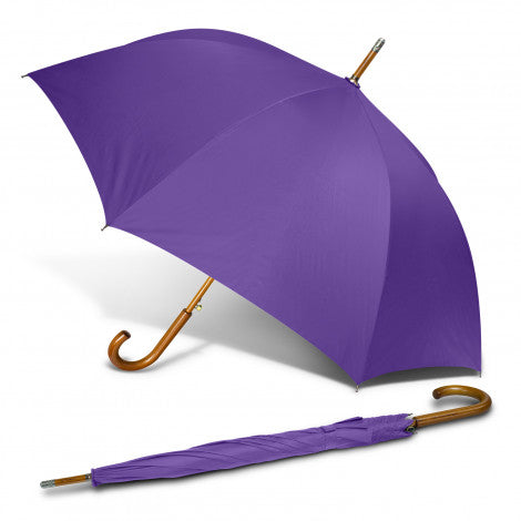 Custom Printed Boutique Umbrella - Sale - Purple with Logo 