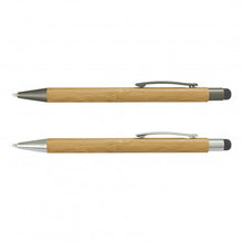 Load image into Gallery viewer, Custom Printed Lancer Bamboo Stylus Pen with Logo
