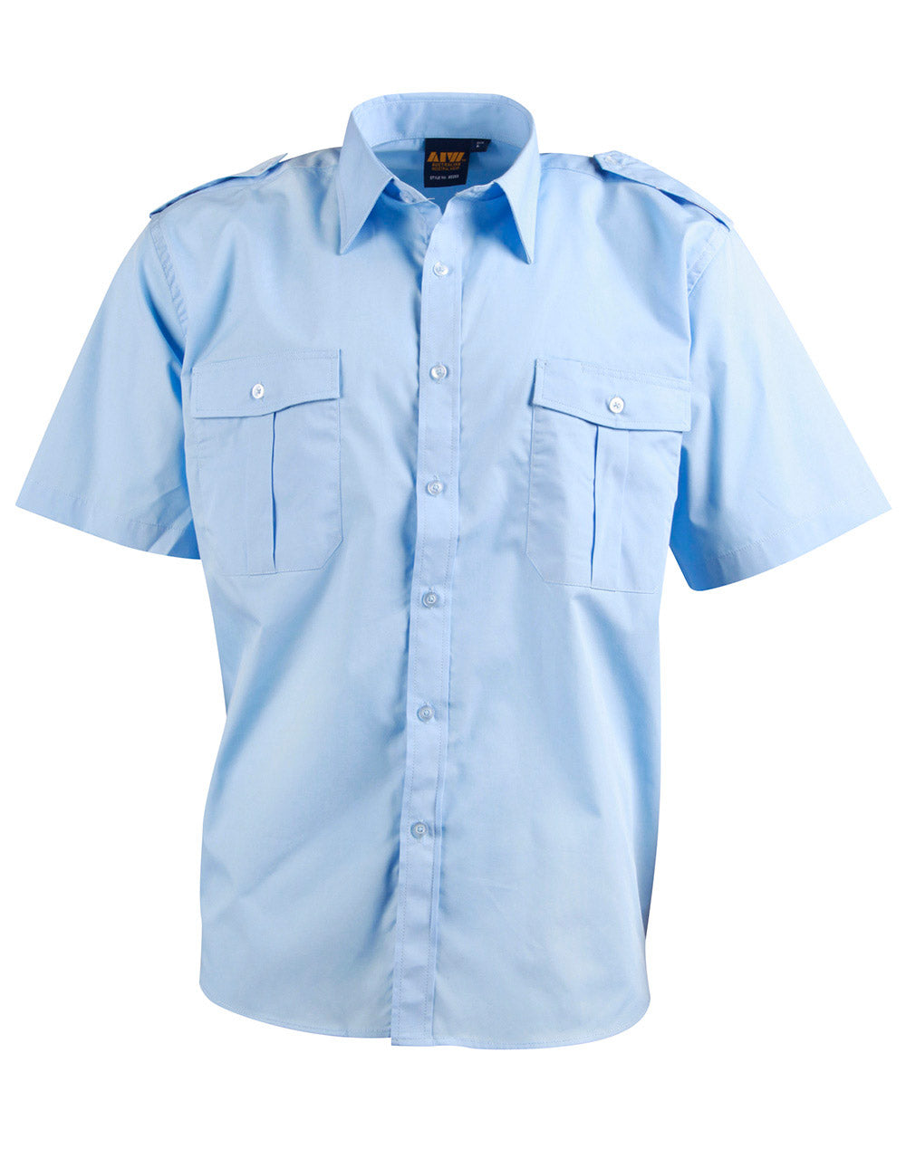 [BS06S] Unisex epaulette shirt ,short sleeve.