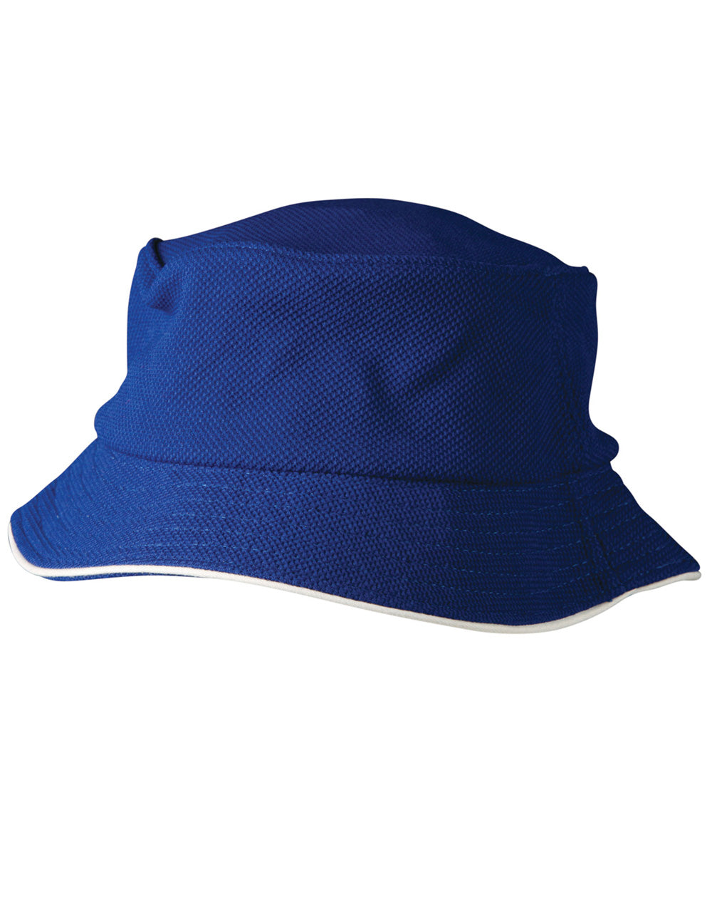 [CH71] Pique mesh with sandwich trim bucket hat