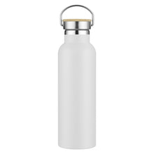 Load image into Gallery viewer, white bamboo lid custom printed promotional drink bottles
