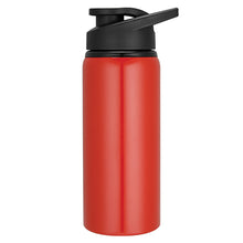 Load image into Gallery viewer, red plastic flip closure custom printed promotional drink bottles
