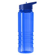 Load image into Gallery viewer, blue flip-out drinking nozzle custom printed promotional drink bottles

