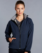 Load image into Gallery viewer, [JK34] Ladies&#39; Softshell Full Zip Hoodie
