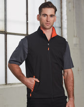 Load image into Gallery viewer, [JK45] Men&#39;s Softshell Contrast Vest
