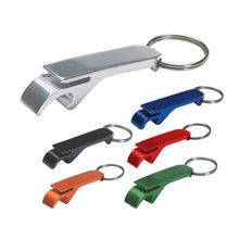 Load image into Gallery viewer, Custom Printed Argo Coloured Bottle Opener Key Ring with Logo
