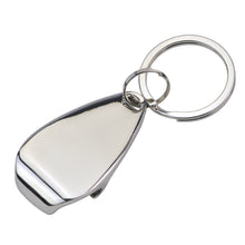 Load image into Gallery viewer, gloss silver premium custom printed promotional bottle opener key rings
