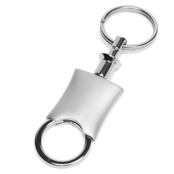 silver snap apart custom printed promotional key rings