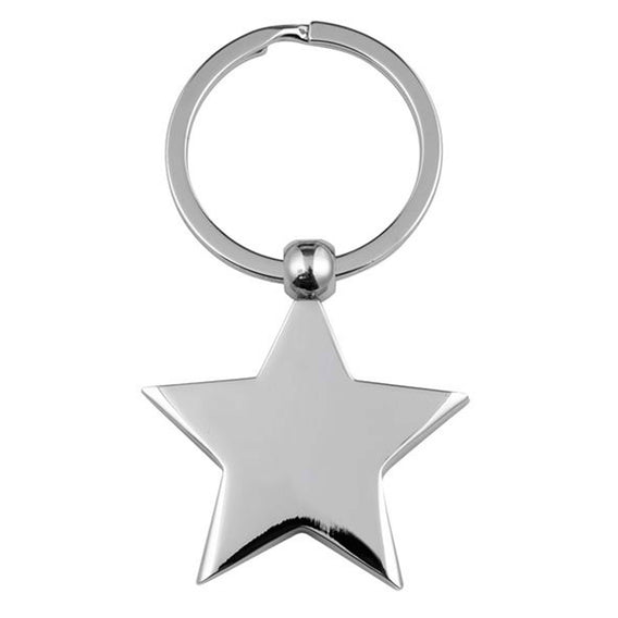 Custom Printed Star Key Ring with Logo