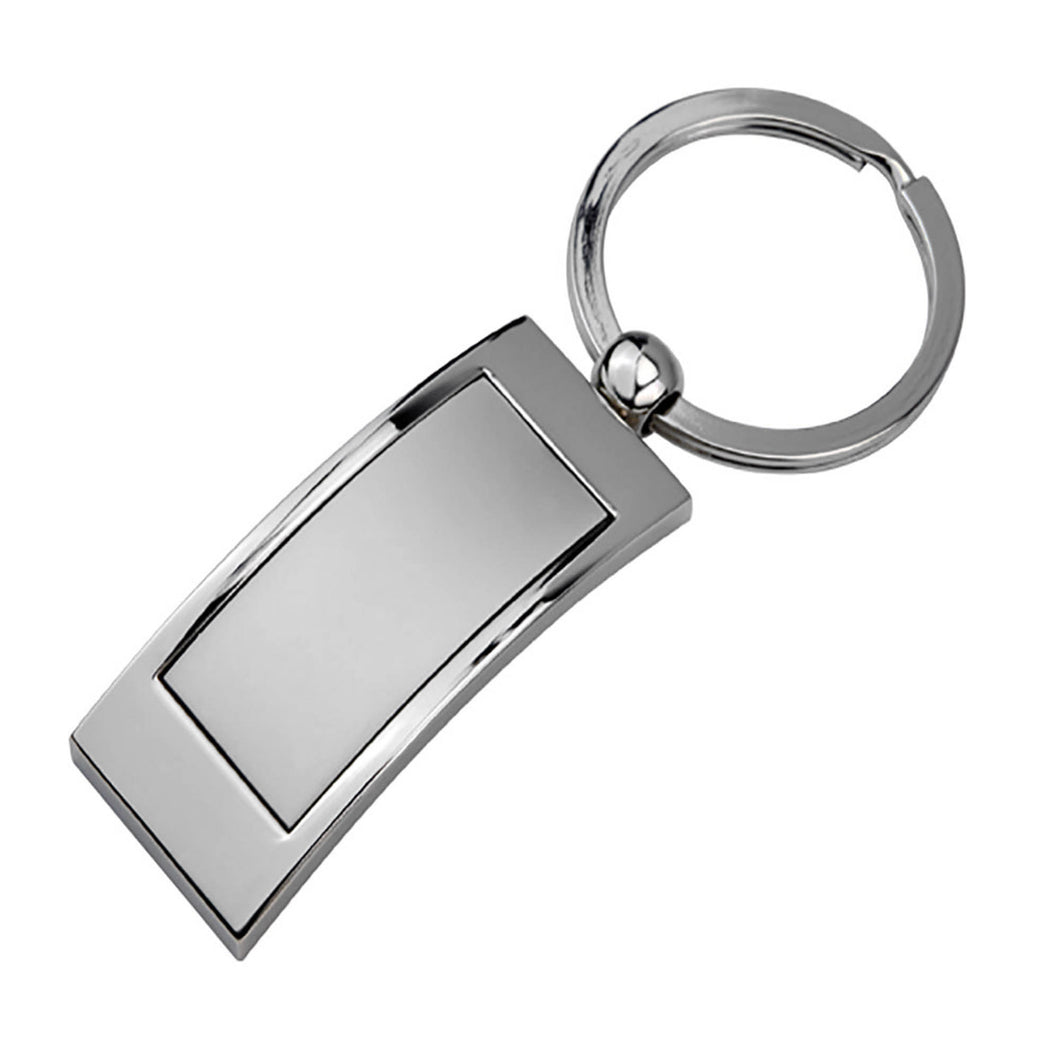 silver premium custom printed proCustom Printed Bridge Key Ring with Logomotional key rings