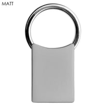 Load image into Gallery viewer, matt silver premium custom printed promotional key rings
